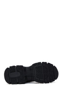 Kadın Siyah Taşlı Kalın Tabanlı Sneaker | Derimod Kadın Siyah Taşlı Kalın Tabanlı Sneaker | Derimod