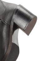 Women's Brown Chunky Heel Leather Cowboy Boots | Derimod Women's Brown Chunky Heel Leather Cowboy Boots | Derimod