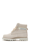 Caterpillar Women's Beige Nubuck Leather Colorado Boots | Derimod Caterpillar Women's Beige Nubuck Leather Colorado Boots | Derimod