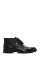 Men's Black Leather Zippered Casual Boots | Derimod Men's Black Leather Zippered Casual Boots | Derimod