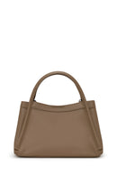 Woman Mink Long-Strap Charmed Shoulder Bag | Derimod Woman Mink Long-Strap Charmed Shoulder Bag | Derimod
