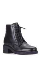 Lace-Up Women's Leather Boots | Derimod Lace-Up Women's Leather Boots | Derimod