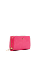 Women's Pink Crocodile Wallet | Derimod Women's Pink Crocodile Wallet | Derimod