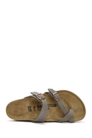 Birkenstock Kadın Vizon Mayari Bf Parmak Arası Nubuk Terlik | Derimod Birkenstock Kadın Vizon Mayari Bf Parmak Arası Nubuk Terlik | Derimod