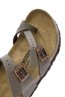 Birkenstock Kadın Vizon Mayari Bf Parmak Arası Nubuk Terlik | Derimod Birkenstock Kadın Vizon Mayari Bf Parmak Arası Nubuk Terlik | Derimod