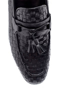 Men's Leather Knit Pattern Loafer | Derimod Men's Leather Knit Pattern Loafer | Derimod