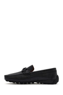 Men's Black Buckled Leather Loafer | Derimod Men's Black Buckled Leather Loafer | Derimod