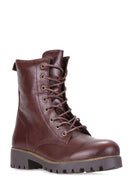 Lace-Up Women's Leather Boots | Derimod Lace-Up Women's Leather Boots | Derimod
