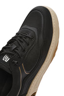 Men's Black Lace-up Leather Sneaker | Derimod Men's Black Lace-up Leather Sneaker | Derimod