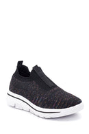 Kadın Siyah Desenli Kumaş Sneaker | Derimod Kadın Siyah Desenli Kumaş Sneaker | Derimod