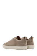 Erkek Bej Süet Deri Sneaker | Derimod Erkek Bej Süet Deri Sneaker | Derimod