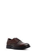 Men's Brown Laced Leather Classic Shoes | Derimod Men's Brown Laced Leather Classic Shoes | Derimod