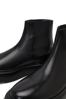 Men's Black Thick-Soled Leather Chelsea Boot | Derimod Men's Black Thick-Soled Leather Chelsea Boot | Derimod