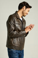 NICO MEN'S LEATHER JACKET | Derimod NICO MEN'S LEATHER JACKET | Derimod