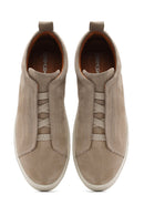 Erkek Bej Süet Deri Sneaker | Derimod Erkek Bej Süet Deri Sneaker | Derimod