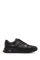Men's Black Lace-Up Leather Casual Sneaker | Derimod Men's Black Lace-Up Leather Casual Sneaker | Derimod