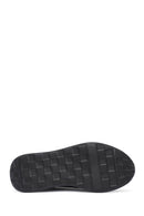 Men's Navy Blue Lace-up Thick-Sole Leather Sneaker | Derimod Men's Navy Blue Lace-up Thick-Sole Leather Sneaker | Derimod