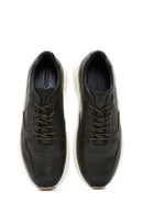 Erkek Haki Deri Sneaker | Derimod Erkek Haki Deri Sneaker | Derimod