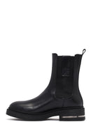 Women's Black Leather Chelsea Boot | Derimod Women's Black Leather Chelsea Boot | Derimod