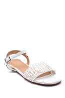 Women's Knitted Detailed Casual Sandals | Derimod Women's Knitted Detailed Casual Sandals | Derimod