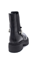 Women's Leather Chelsea Chain Boots | Derimod Women's Leather Chelsea Chain Boots | Derimod