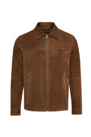 Mark Men's Brown Suede Leather Jacket | Derimod Mark Men's Brown Suede Leather Jacket | Derimod
