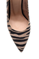 Women's Zebra Pattern Heeled Shoes | Derimod Women's Zebra Pattern Heeled Shoes | Derimod