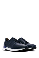 Erkek Lacivert Deri Sneaker | Derimod Erkek Lacivert Deri Sneaker | Derimod
