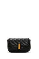 Women's Black Long Strap Quilted Crossbody Bag | Derimod Women's Black Long Strap Quilted Crossbody Bag | Derimod