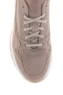 Erkek Vizon Süet Deri Sneaker | Derimod Erkek Vizon Süet Deri Sneaker | Derimod