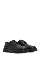 Men's Black Lace-Up Thick-Soled Leather Casual Shoe | Derimod Men's Black Lace-Up Thick-Soled Leather Casual Shoe | Derimod