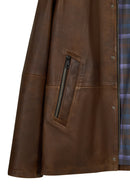 Windsor Male Mustard Suede Jacket | Derimod Windsor Male Mustard Suede Jacket | Derimod