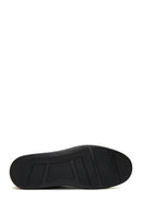 Erkek Siyah Bağcıklı Deri Sneaker | Derimod Erkek Siyah Bağcıklı Deri Sneaker | Derimod