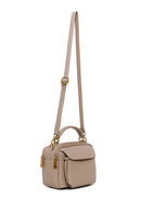 Woman Mink Long-Strap Crossbody Bag | Derimod Woman Mink Long-Strap Crossbody Bag | Derimod