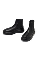 Men's Black Thick-Soled Leather Chelsea Boot | Derimod Men's Black Thick-Soled Leather Chelsea Boot | Derimod