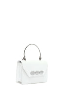 Women's White Long Strap Mini Classic Handbag | Derimod Women's White Long Strap Mini Classic Handbag | Derimod