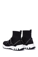 Kadın Siyah Taşlı Bilekli Sneaker | Derimod Kadın Siyah Taşlı Bilekli Sneaker | Derimod