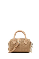 Women's Brown Long Strap Printed Mini Crossbody Bag | Derimod Women's Brown Long Strap Printed Mini Crossbody Bag | Derimod