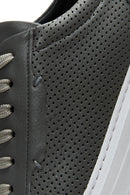 Erkek Deri Delikli Sneaker | Derimod Erkek Deri Delikli Sneaker | Derimod