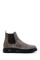 Men's Mink Thick Soled Suede Leather Casual Chelsea Boots | Derimod Men's Mink Thick Soled Suede Leather Casual Chelsea Boots | Derimod