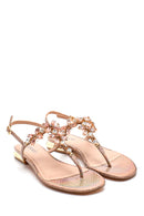 Women's Stone Detailed Sandals | Derimod Women's Stone Detailed Sandals | Derimod