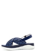 Women's Leather Shiny Sandals | Derimod Women's Leather Shiny Sandals | Derimod