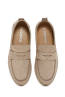 Erkek Bej Nubuk Deri Casual Loafer | Derimod Erkek Bej Nubuk Deri Casual Loafer | Derimod