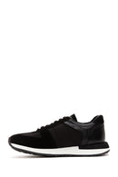 Erkek Siyah Süet Detaylı Sneaker | Derimod Erkek Siyah Süet Detaylı Sneaker | Derimod