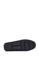 Men's Navy Blue Suede Leather Loafer | Derimod Men's Navy Blue Suede Leather Loafer | Derimod