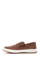Men's Mink Lace-Up Suede Leather Casual Shoes | Derimod Men's Mink Lace-Up Suede Leather Casual Shoes | Derimod