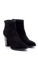 Women's Suede Heeled Boots | Derimod Women's Suede Heeled Boots | Derimod