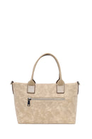 Woman Cream Long-Strap Nubuck Shoulder Bag | Derimod Woman Cream Long-Strap Nubuck Shoulder Bag | Derimod