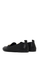 Women's Black Buckled Leather Loafer | Derimod Women's Black Buckled Leather Loafer | Derimod
