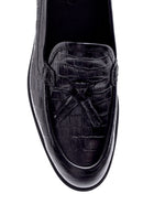 Men's Leather Leather Crocodile Patterned Shoes | Derimod Men's Leather Leather Crocodile Patterned Shoes | Derimod